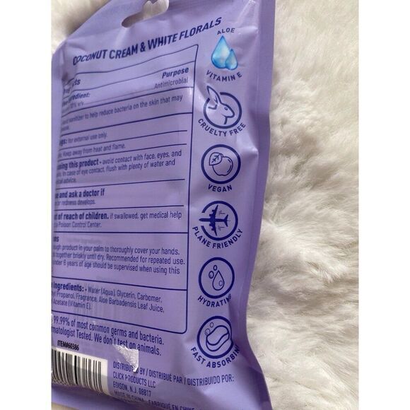 Smart Care Scented Hand Sanitizer Spray 1.5 Fl Oz Coconut & White Florals NEW - Picture 4 of 6